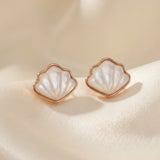 Seashell Mother of Pearl Studs