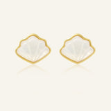 Seashell Mother of Pearl Studs