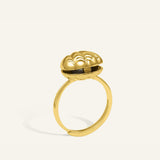Seashell Pearl Ring