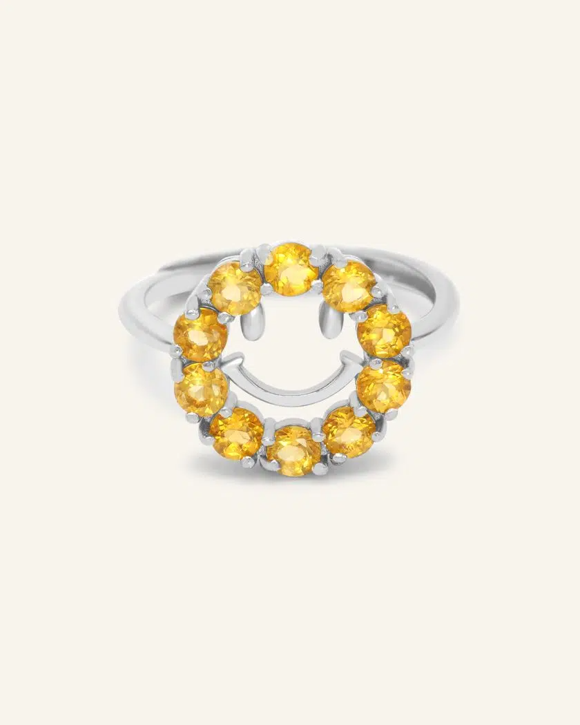 Smiley Ring (Citrine)