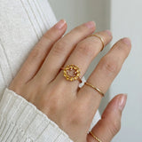 Smiley Ring (Citrine)