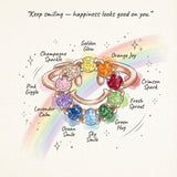 Illustration of the Smiley Ring | Moissanite design