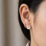 Snowflake Mother of Pearl Studs