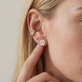 Snowflake Mother of Pearl Studs