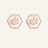 Snowflake Mother of Pearl Studs