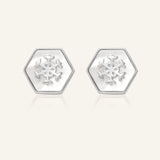 Snowflake Mother of Pearl Studs