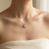 Snowflake Moonstone Necklace