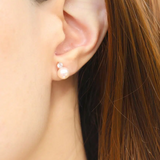 Sparkle Pearl Studs by Elate
