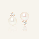 Sparkle Pearl Studs by Elate