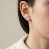 Sparkle Pearl Studs by Elate