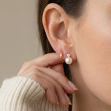 Sparkle Pearl Studs by Elate
