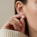 Sparkle Pearl Studs by Elate