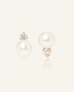 Sparkle Pearl Studs by Elate
