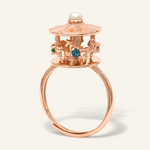 Rose Gold Spinning Carousel Ring