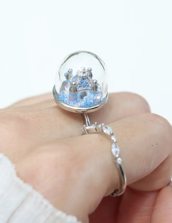 Spinning Magical Kingdom Ring Blue Snow Model