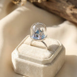 Spinning Magical Kingdom Ring (Blue Snow)