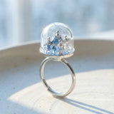 Spinning Magical Kingdom Ring (Blue Snow)