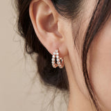 Split Hoop Huggies by Elate