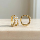 Split Hoop Huggies by Elate