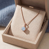 InfinityOne Classic Moissanite Necklace (Ice Blue)