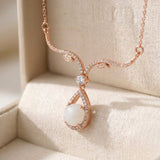 The Verdant Drop Necklace, Jadeite