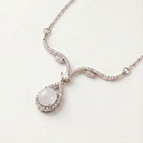The Verdant Drop Necklace, Jadeite
