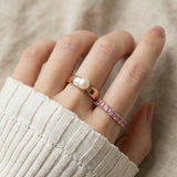 Thick Pearl Band by Elate