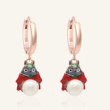 Totoro Huggies (White Freshwater Pearl)