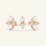 Trinity Clover Ring Rose Gold