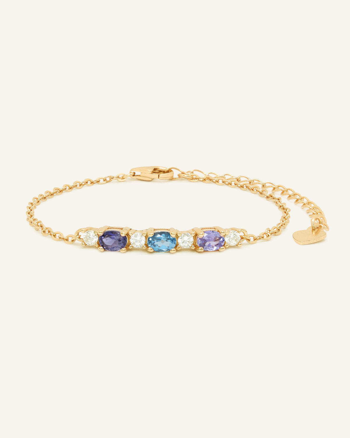 Trio Gems Bracelet (Aqua Spark)