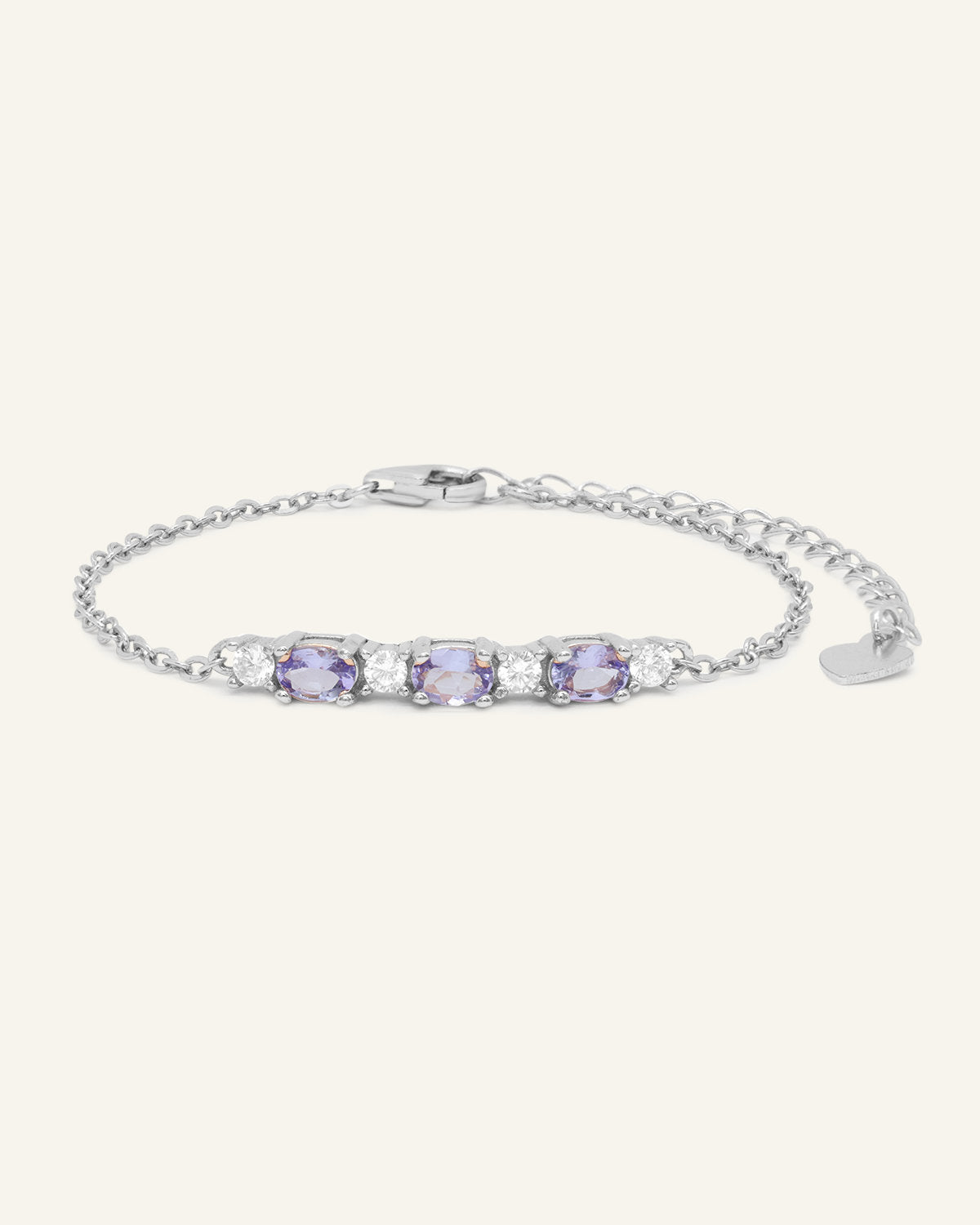 Trio Gems Bracelet (Lavender Dream)