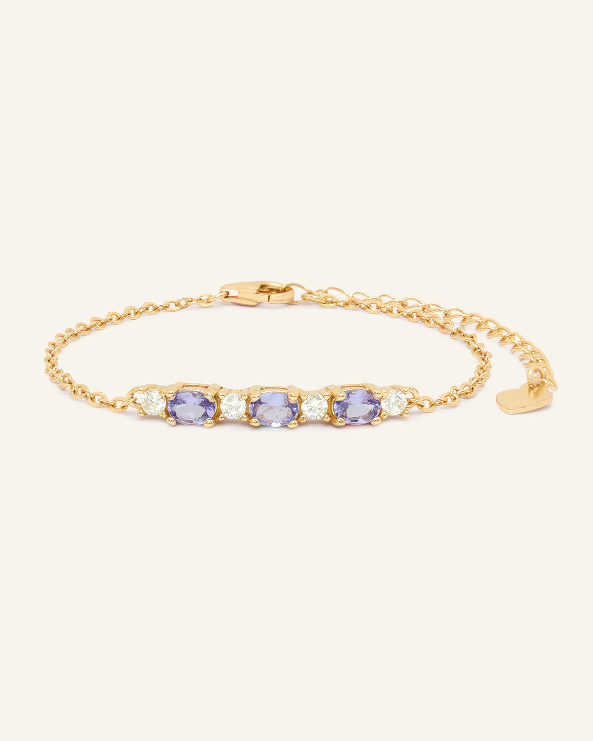 Trio Gems Bracelet (Lavender Dream)