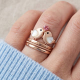 Tweet Hearts Ring
