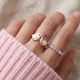Tweet Hearts Ring
