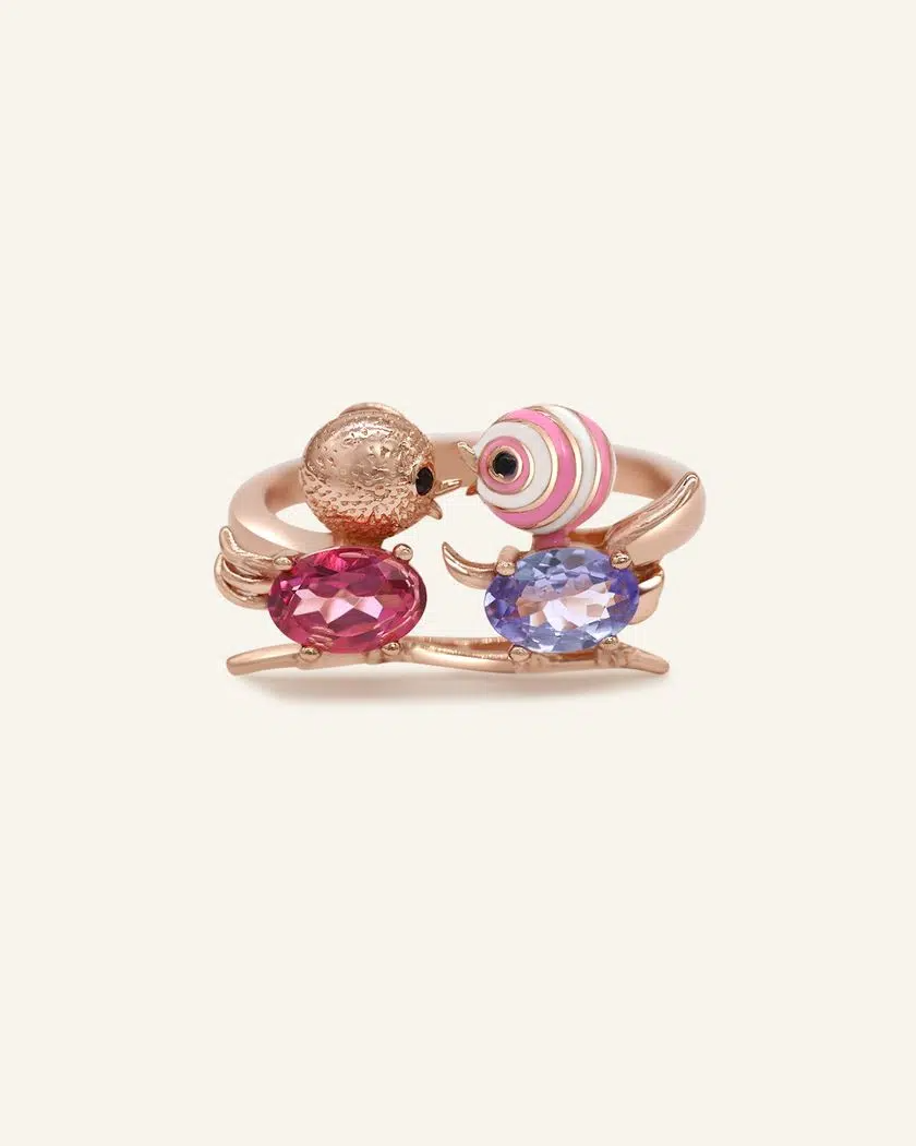 Tweetbird Ring Rose Gold