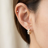 White Daisy Huggies (Moissanite)