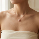 Wreath Ribbon Necklace (Freshwater Pearl)