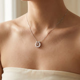 Wreath Ribbon Necklace (Freshwater Pearl)