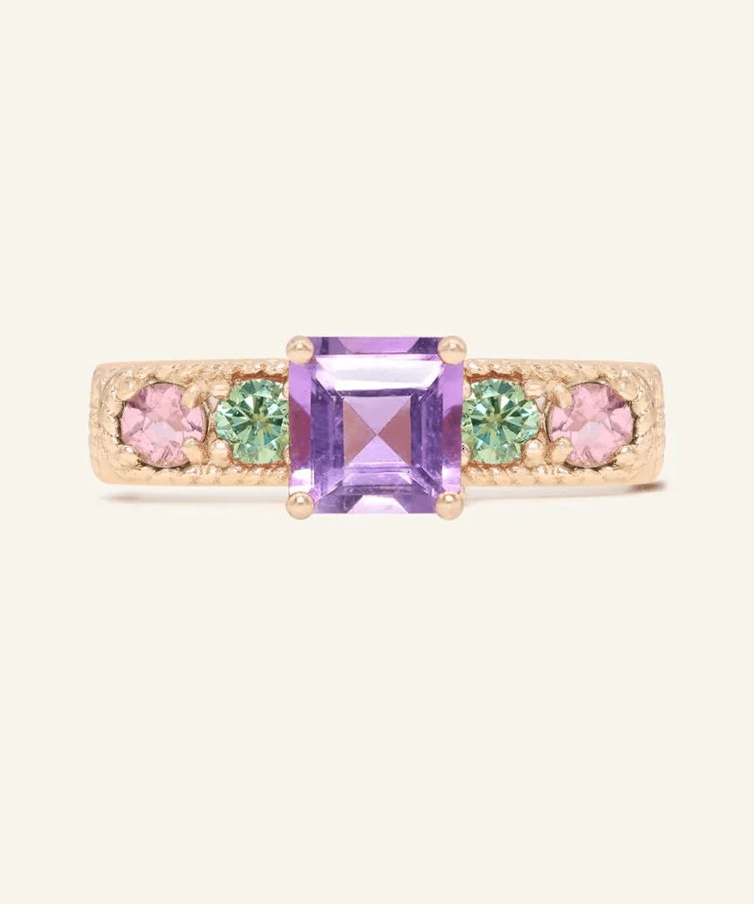 Arc de Triomphe Ring (Amethyst) - Love Estella