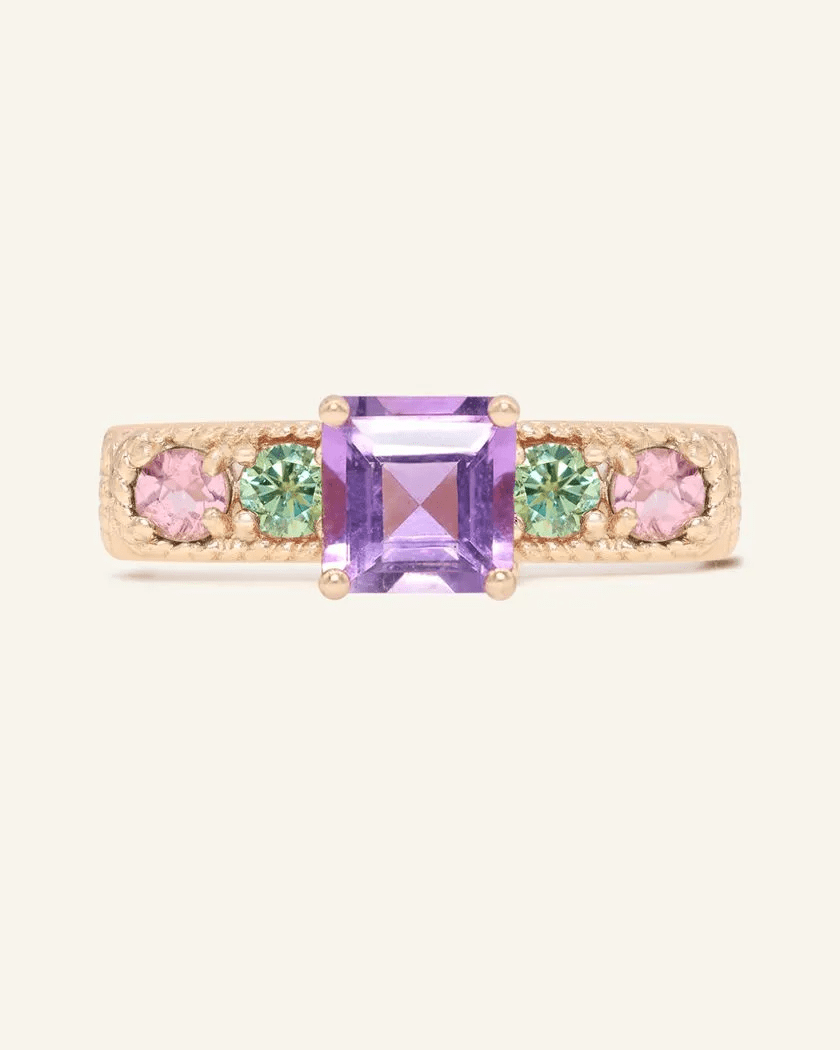 Arc de Triomphe Ring (Amethyst) - Love Estella