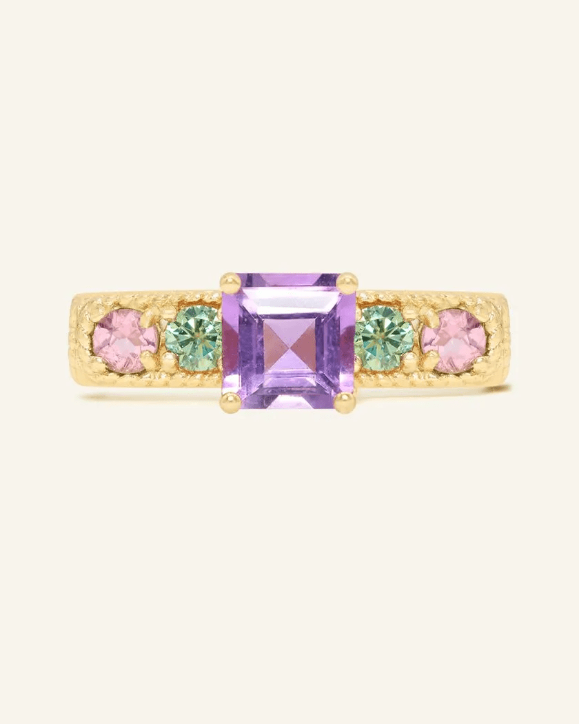 Arc de Triomphe Ring (Amethyst) - Love Estella
