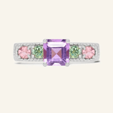 Arc de Triomphe Ring (Amethyst) - Love Estella