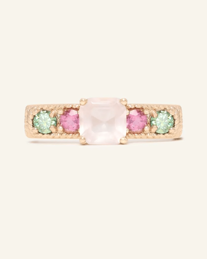 Arc de Triomphe Ring (Rose Quartz) - Love Estella