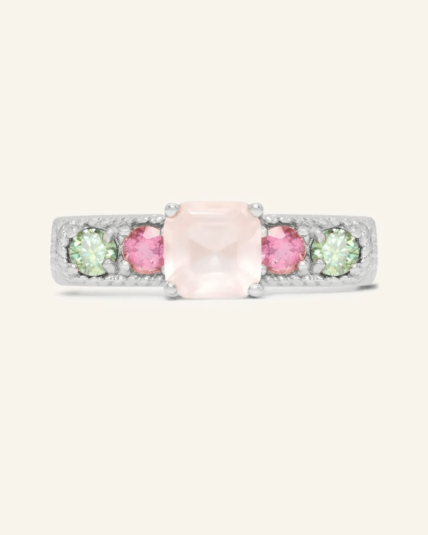 Arc de Triomphe Ring (Rose Quartz) - Love Estella
