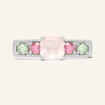 Arc de Triomphe Ring (Rose Quartz) - Love Estella
