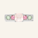 Arc de Triomphe Ring (Rose Quartz) - Love Estella