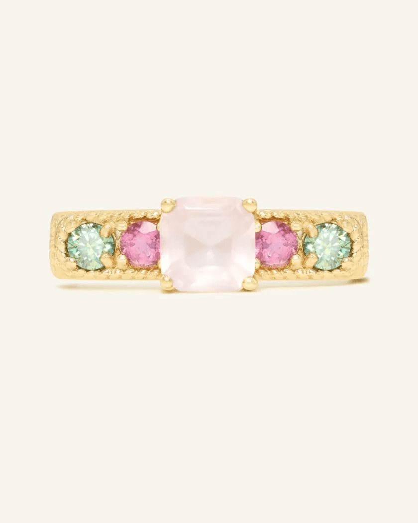 Arc de Triomphe Ring (Rose Quartz) - Love Estella