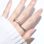 Arc de Triomphe Ring (Rose Quartz) - Love Estella