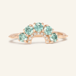 Arc Green Moissanite Ring - Love Estella