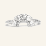 Arc White Moissanite Ring - Love Estella